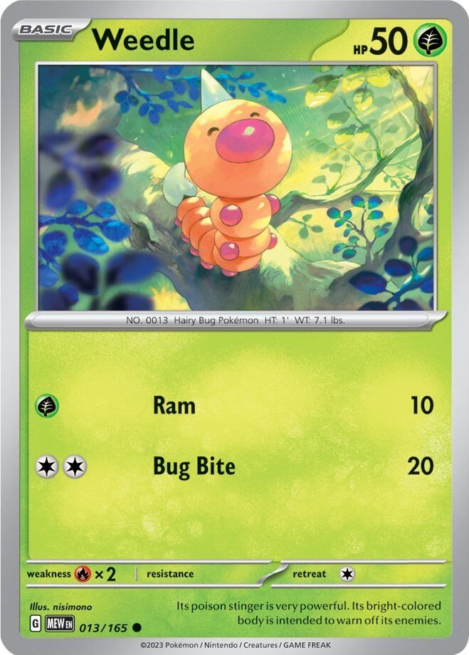 Weedle (013/165) [Scarlet & Violet 151] | Cracking-Singles