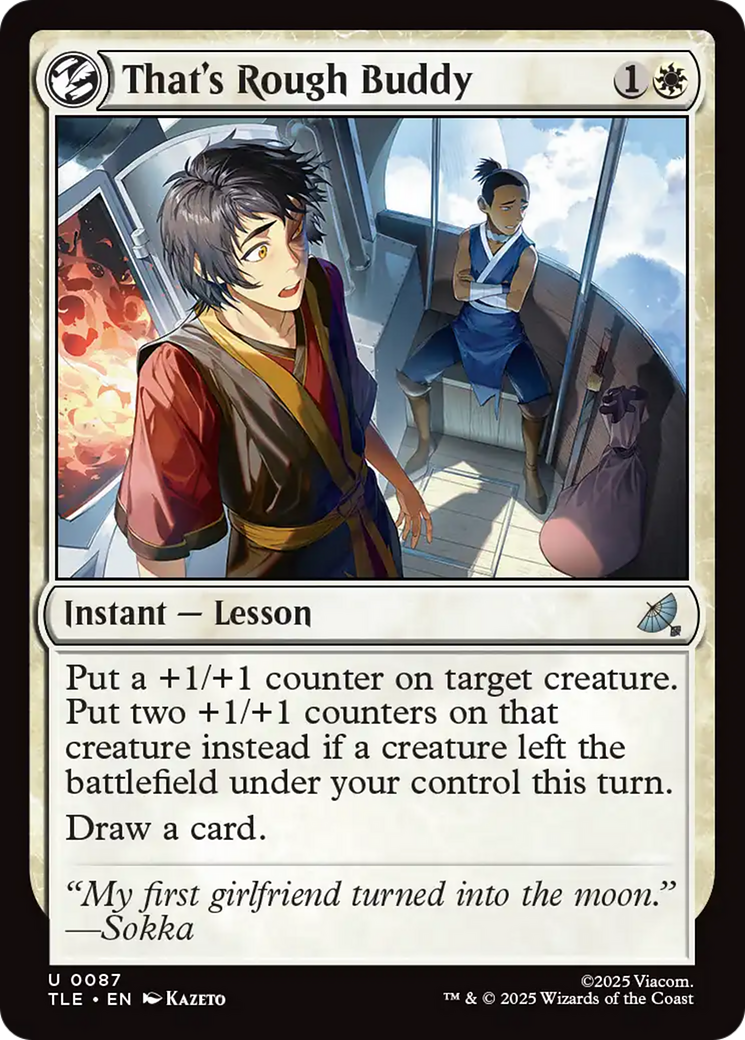 That's Rough Buddy [Avatar: The Last Airbender: Eternal-Legal] | Cracking-Singles