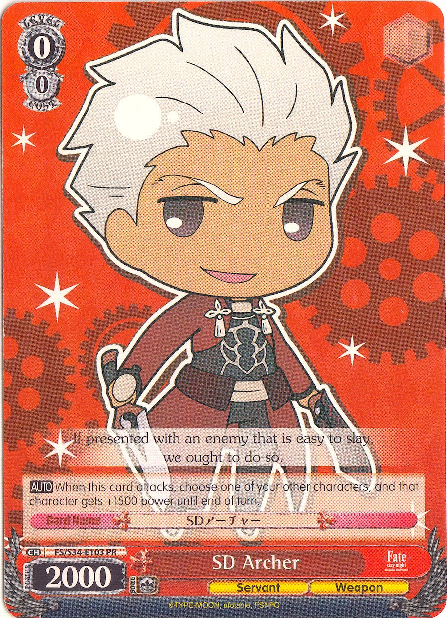 SD Archer (FS/S34-E103 PR) (Promo) [Fate/Stay Night [Unlimited Blade Works]] | Cracking-Singles