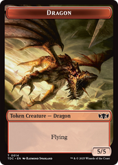 Frog Lizard // Dragon (0014) Double-Sided Token [Tarkir: Dragonstorm Commander Tokens] | Cracking-Singles