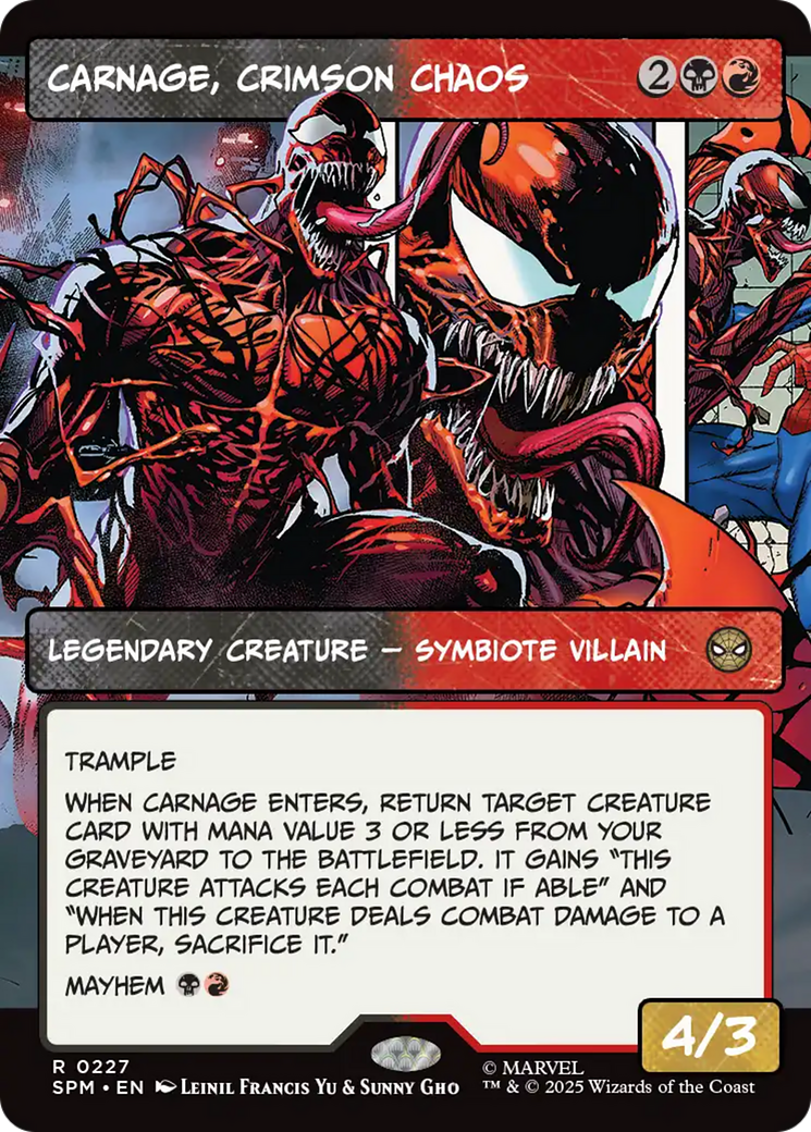 Carnage, Crimson Chaos (Borderless) [Marvel's Spider-Man] | Cracking-Singles