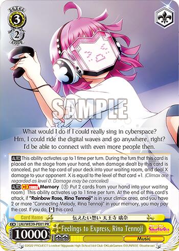 Feelings to Express, Rina Tennoji [Love Live! School Idol Festival 10th Anniversary] | Cracking-Singles