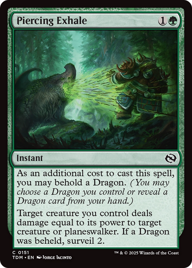 Piercing Exhale [Tarkir: Dragonstorm] | Cracking-Singles