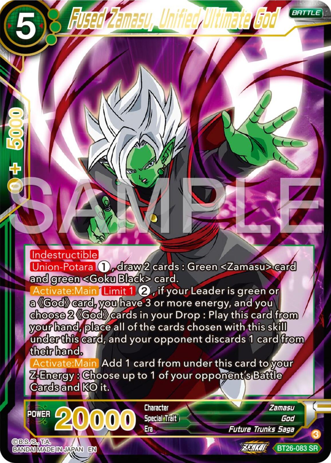 Fused Zamasu, Unified Ultimate God (BT26-083) [Ultimate Advent] | Cracking-Singles