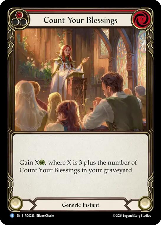 Count Your Blessings (Red) [ROS223] (Rosetta)  Rainbow Foil | Cracking-Singles
