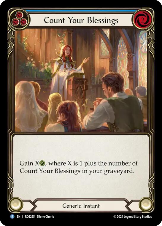 Count Your Blessings (Blue) [ROS225] (Rosetta)  Rainbow Foil | Cracking-Singles