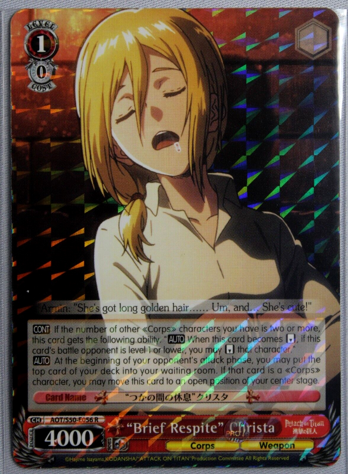 "Brief Respite" Christa (AOT/S50-E056 R) [Attack on Titan Vol. 2] | Cracking-Singles