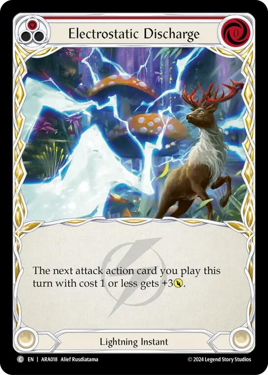 Electrostatic Discharge (Red) [ARA018] (Rosetta Aurora Blitz Deck) | Cracking-Singles