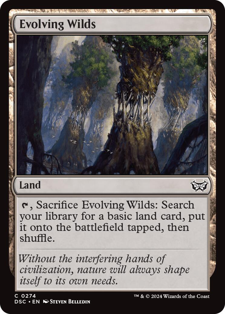 Evolving Wilds [Duskmourn: House of Horror Commander] | Cracking-Singles