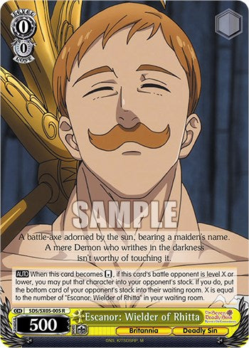 Escanor: Wielder of Rhitta (Foil) [The Seven Deadly Sins: Revival of The Commandments] | Cracking-Singles