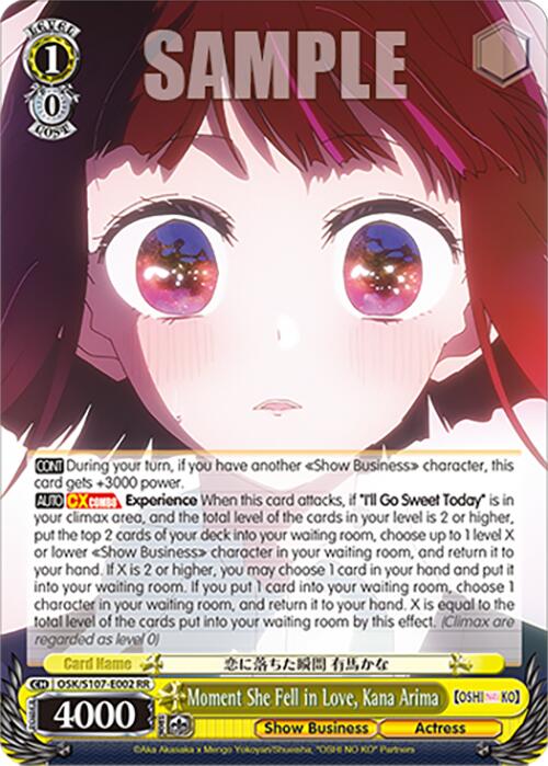 Moment She Fell in Love, Kana Arima (OSK/S107-E002 RR) [[OSHI NO KO]] | Cracking-Singles