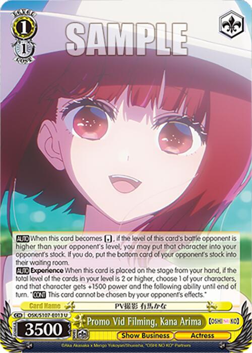 Promo Vid Filming, Kana Arima (OSK/S107-E013 U) [[OSHI NO KO]] | Cracking-Singles