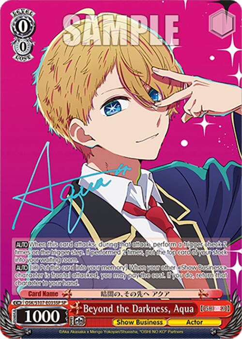 Beyond the Darkness, Aqua (OSK/S107-E035SP SP) [[OSHI NO KO]] | Cracking-Singles