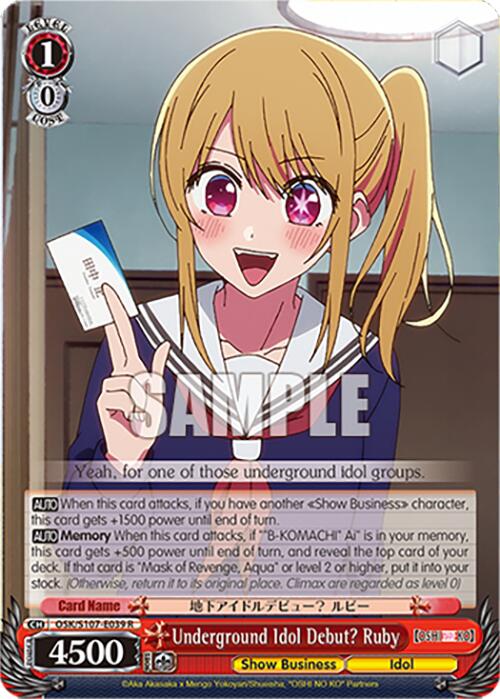 Underground Idol Debut? Ruby (OSK/S107-E039 R) [[OSHI NO KO]] | Cracking-Singles