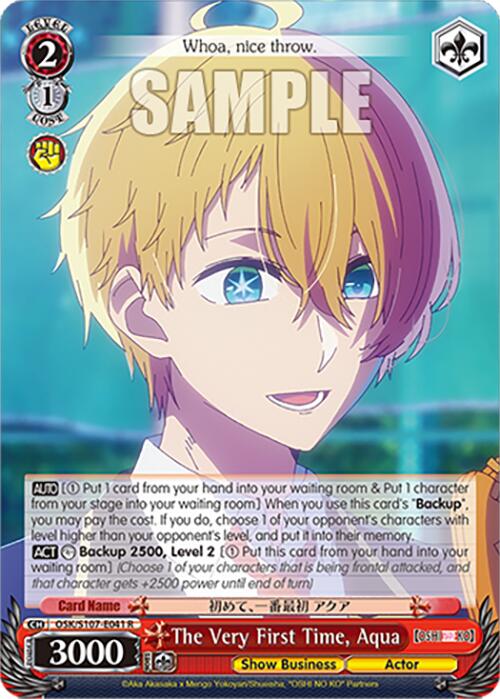 The Very First Time, Aqua (OSK/S107-E041 R) [[OSHI NO KO]] | Cracking-Singles