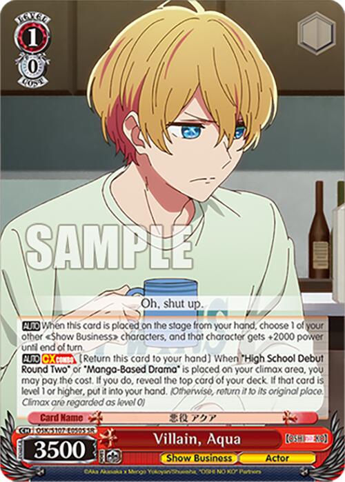 Villain, Aqua (OSK/S107-E050S SR) [[OSHI NO KO]] | Cracking-Singles