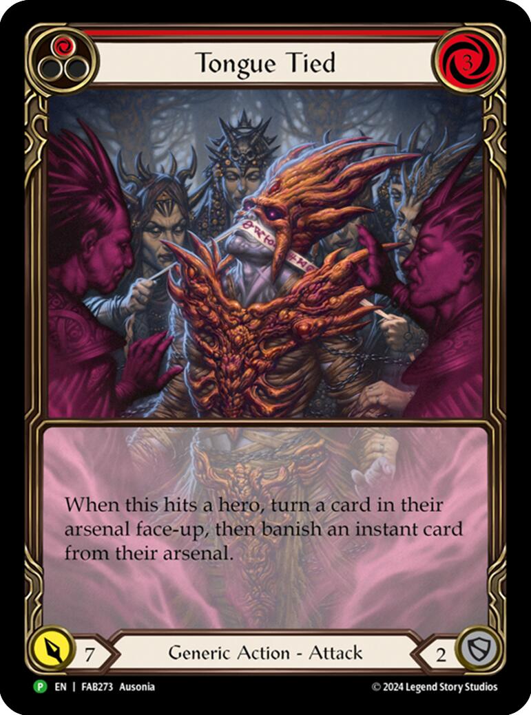 Tongue Tied (Extended Art) [FAB273] (Rosetta)  Rainbow Foil | Cracking-Singles