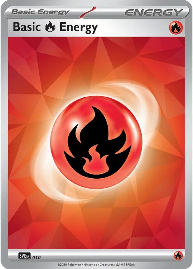 Basic Fire Energy (010)(Holo) [Scarlet & Violet: Stellar Crown] | Cracking-Singles