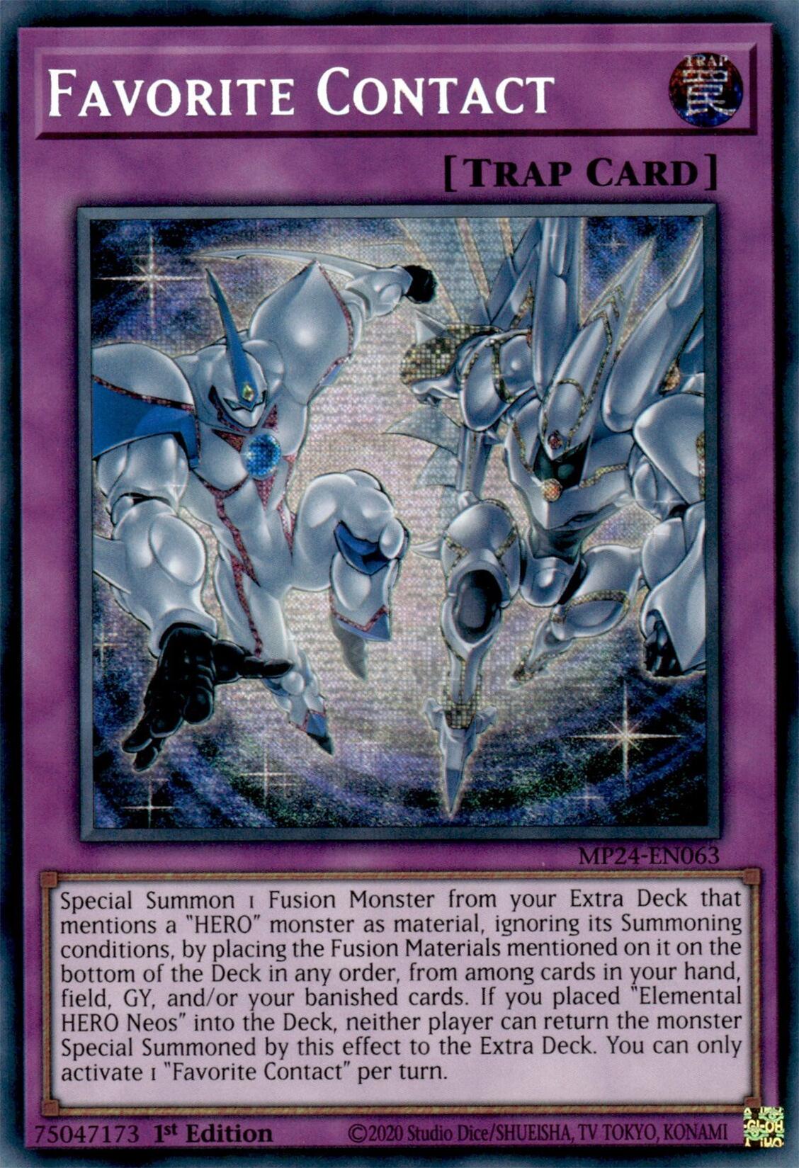 Favorite Contact [MP24-EN063] Prismatic Secret Rare | Cracking-Singles