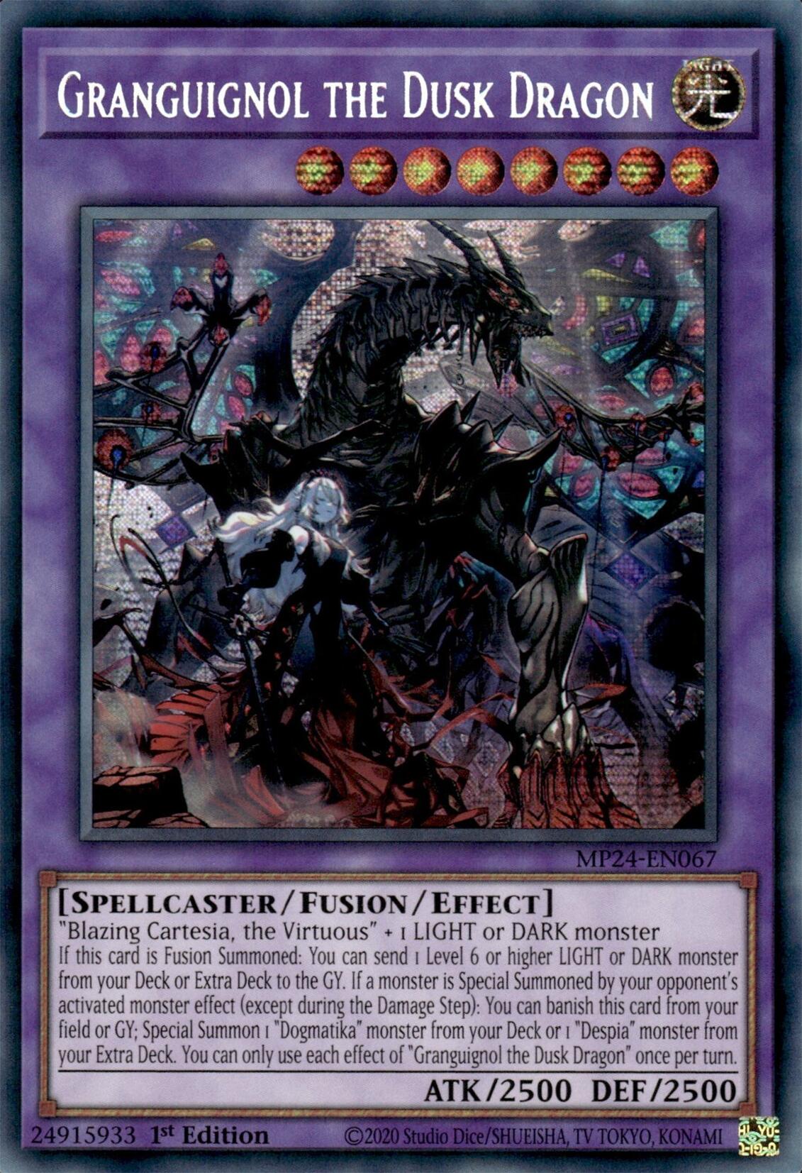 Granguignol the Dusk Dragon [MP24-EN067] Prismatic Secret Rare | Cracking-Singles