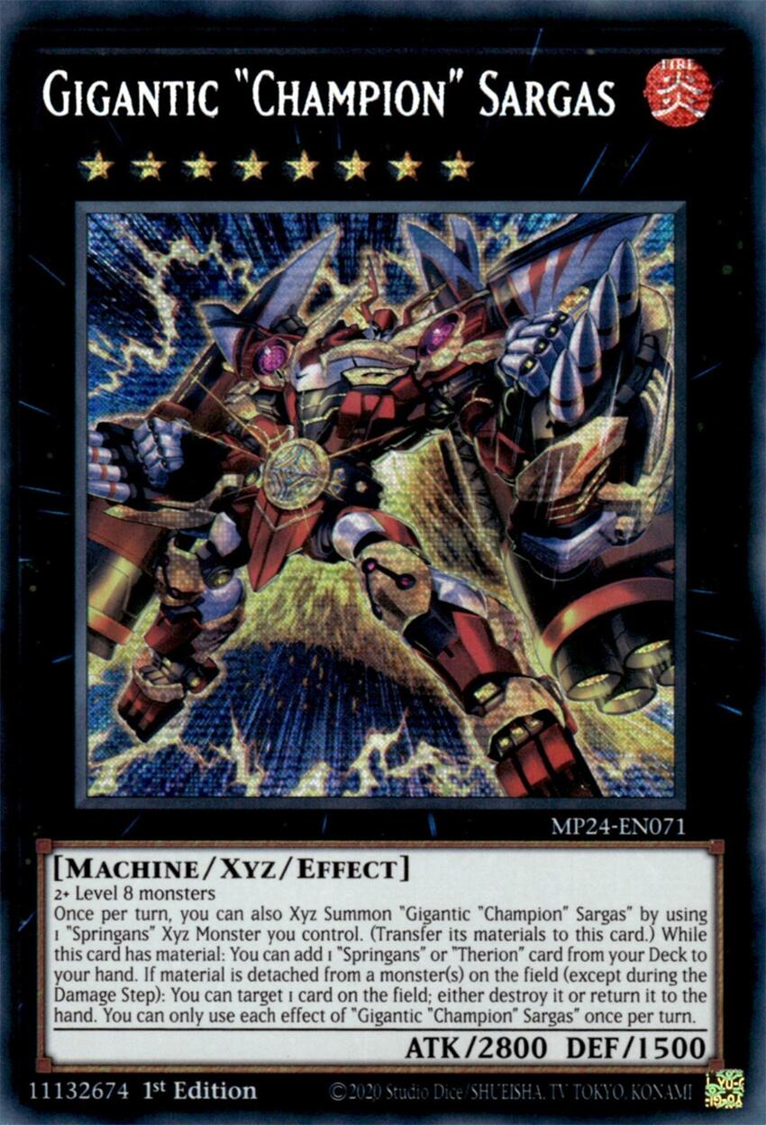 Gigantic "Champion" Sargas [MP24-EN071] Prismatic Secret Rare | Cracking-Singles