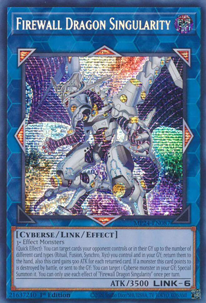 Firewall Dragon Singularity [MP24-EN087] Prismatic Secret Rare | Cracking-Singles