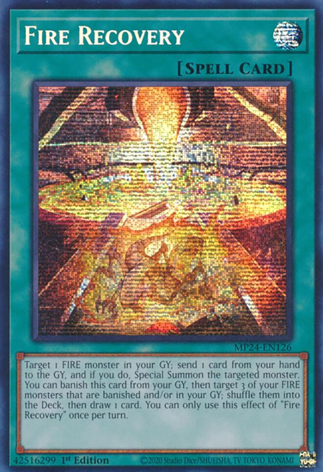 Fire Recovery [MP24-EN126] Prismatic Secret Rare | Cracking-Singles