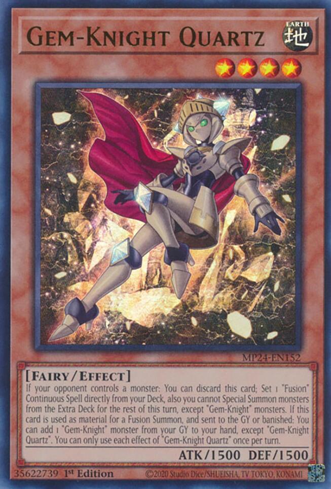 Gem-Knight Quartz [MP24-EN152] Ultra Rare | Cracking-Singles