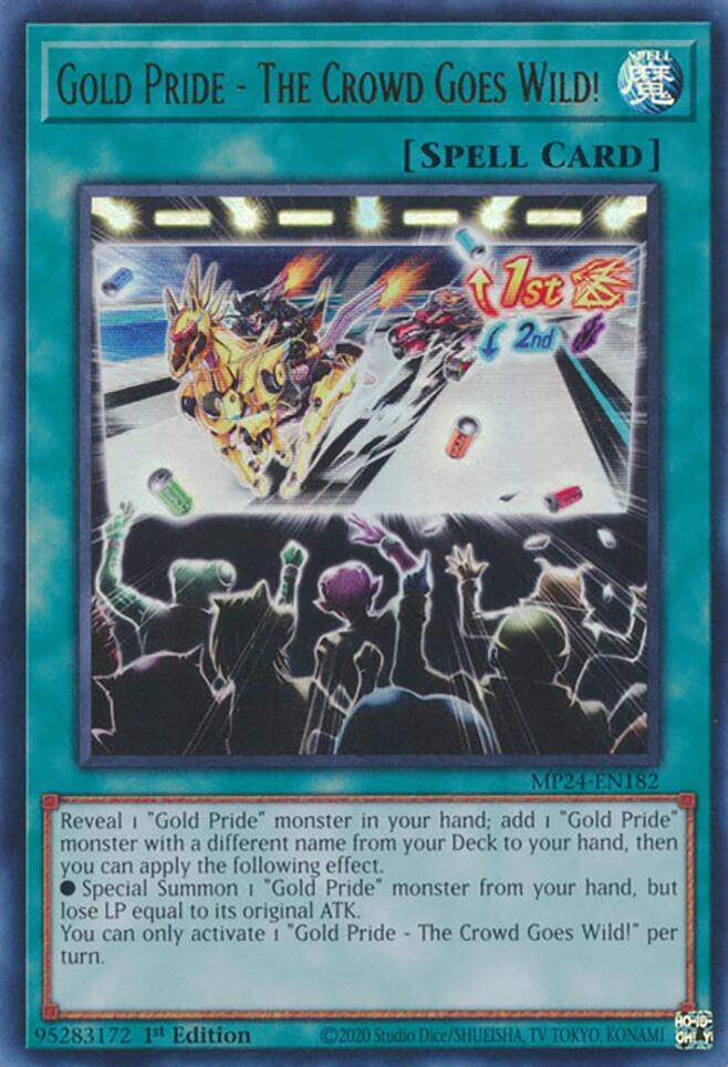 Gold Pride - The Crowd Goes Wild! [MP24-EN182] Ultra Rare | Cracking-Singles