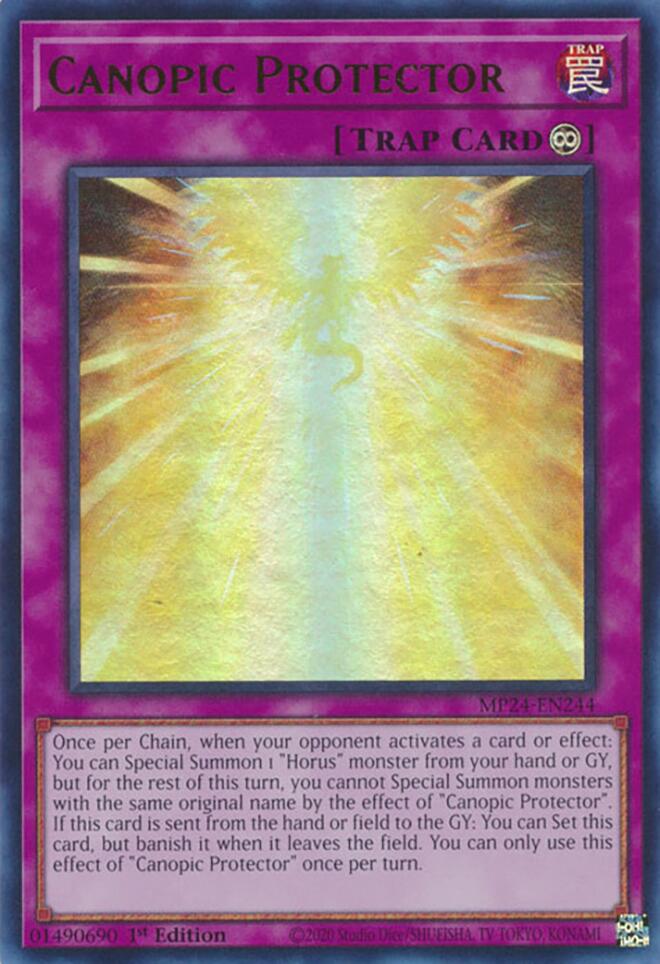 Canopic Protector [MP24-EN244] Ultra Rare | Cracking-Singles