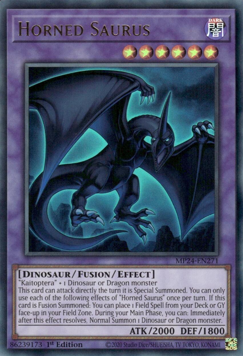 Horned Saurus [MP24-EN271] Ultra Rare | Cracking-Singles