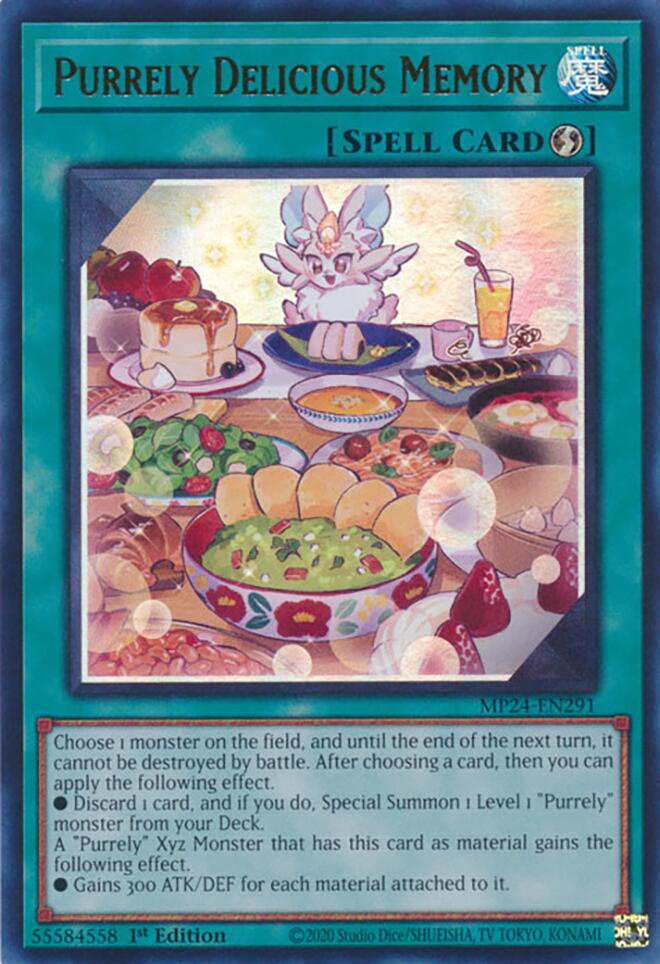 Purrely Delicious Memory [MP24-EN291] Ultra Rare | Cracking-Singles