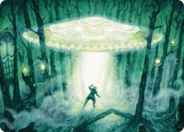 Unidentified Hovership Art Card [Duskmourn: House of Horror Art Series] | Cracking-Singles