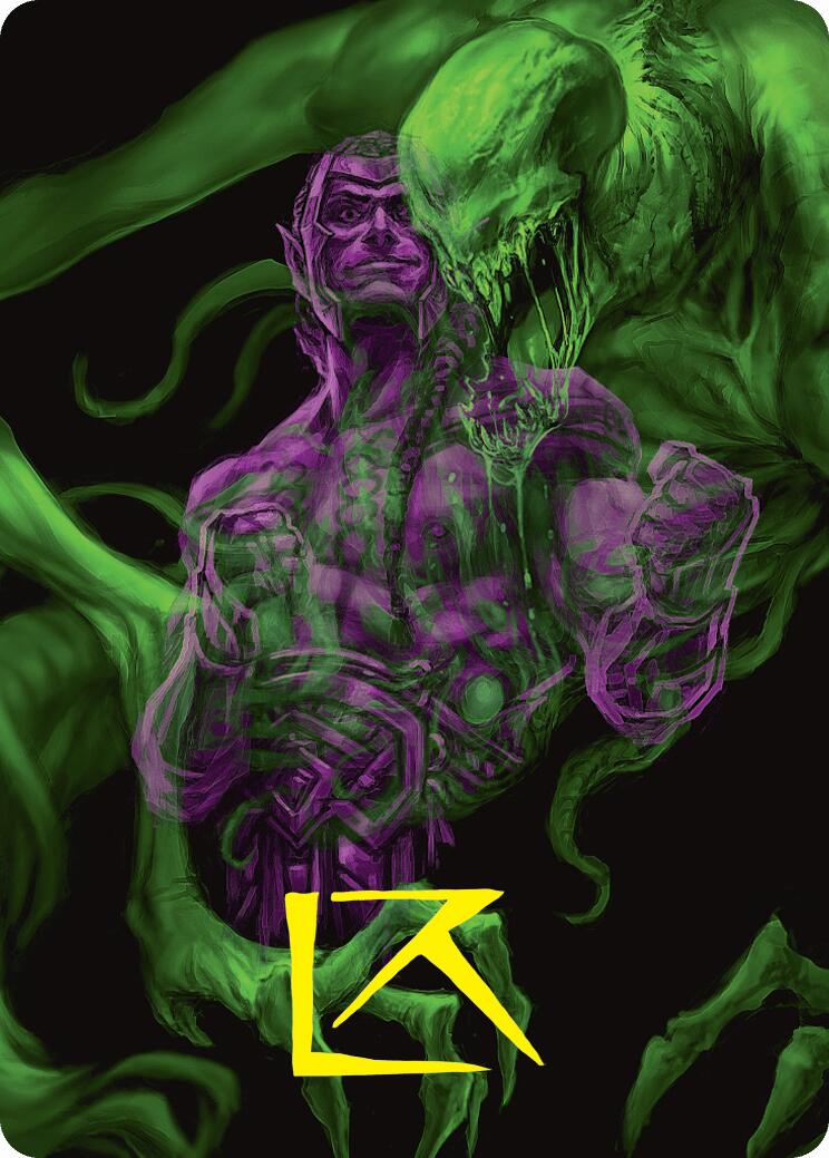 Tyvar, the Pummeler Art Card (Gold-Stamped Signature) [Duskmourn: House of Horror Art Series] | Cracking-Singles