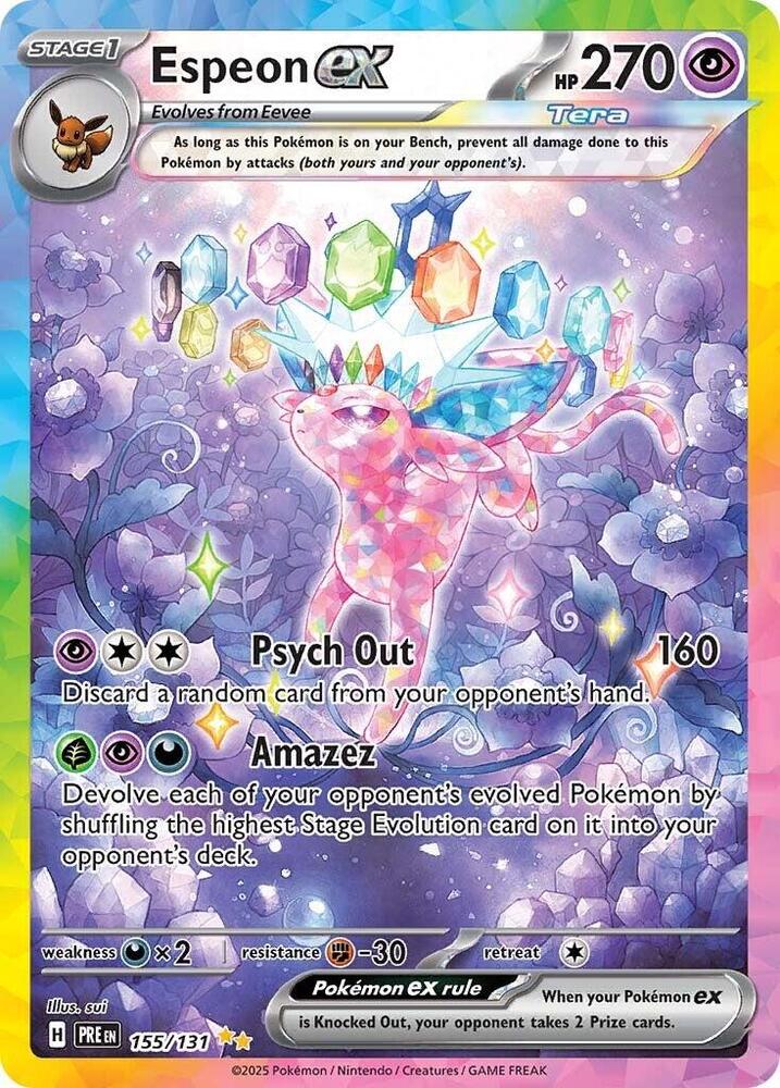 Espeon ex (155/131) [Scarlet & Violet: Prismatic Evolutions] | Cracking-Singles
