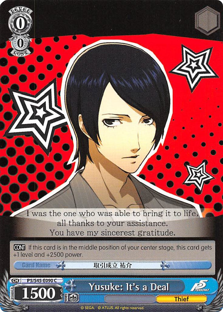 Yusuke: It's a Deal (P5/S45-E090 C) [Persona 5] | Cracking-Singles
