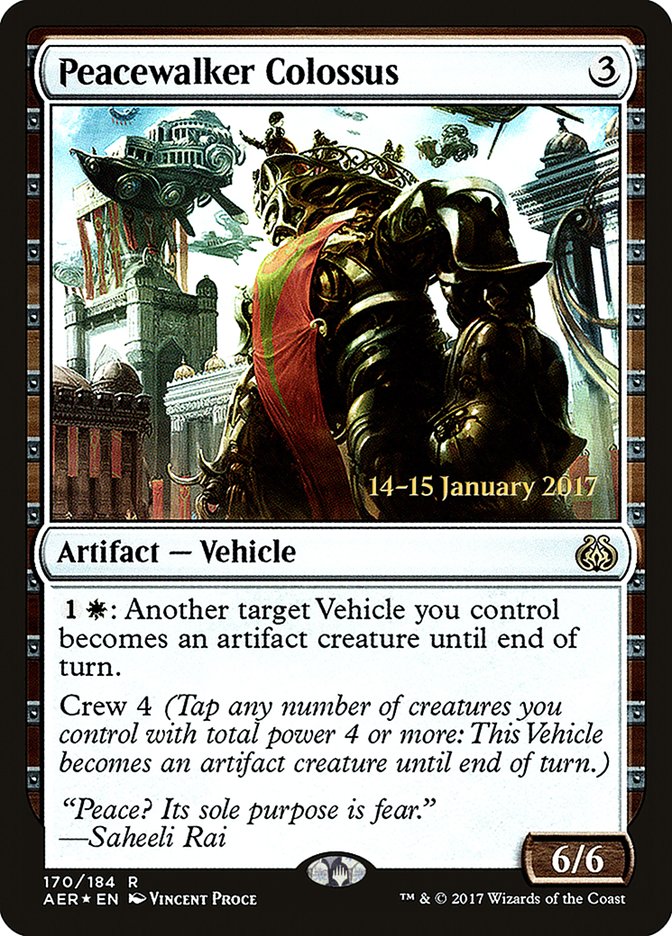 Peacewalker Colossus [Aether Revolt Prerelease Promos] | Cracking-Singles