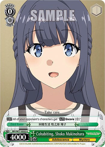 Cohabiting, Shoko Makinohara [Rascal Does Not Dream of a Dreaming Girl] | Cracking-Singles