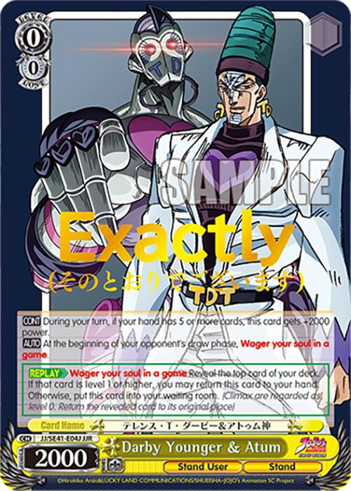 Darby Younger & Atum (JJ/SE41-E04J JJR) [JoJo's Bizarre Adventure: Golden Wind] | Cracking-Singles