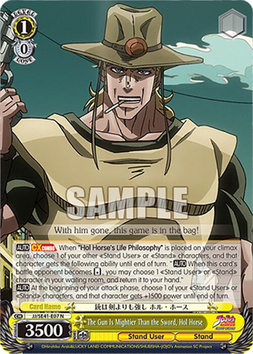 The Gun Is Mightier Than the Sword, Hol Horse (JJ/SE41-E07 N) [JoJo's Bizarre Adventure: Golden Wind] | Cracking-Singles