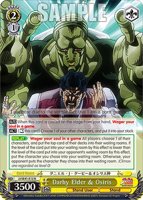 Darby Elder & Osiris (JJ/SE41-E12 N) [JoJo's Bizarre Adventure: Golden Wind] | Cracking-Singles