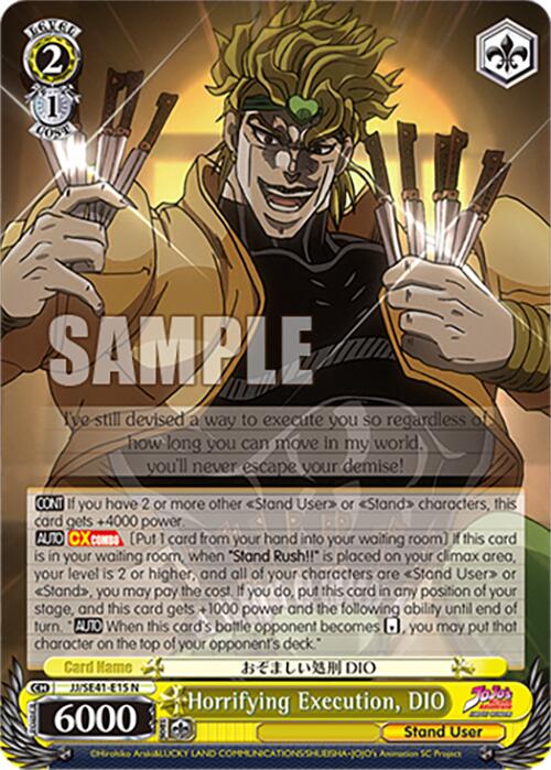 Horrifying Execution, DIO (JJ/SE41-E15 N) [JoJo's Bizarre Adventure: Golden Wind] | Cracking-Singles