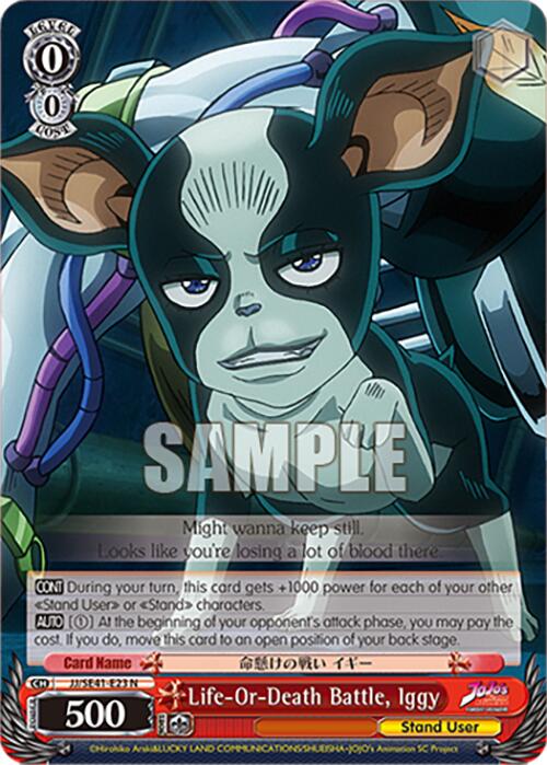 Life-Or-Death Battle, Iggy (JJ/SE41-E23 N) [JoJo's Bizarre Adventure: Golden Wind] | Cracking-Singles