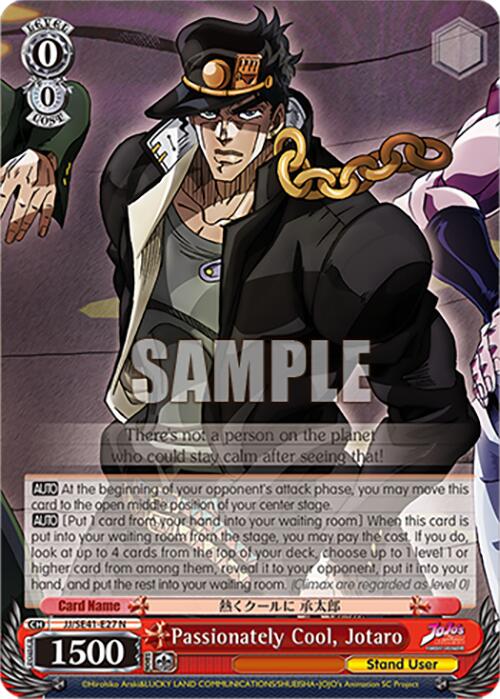 Passionately Cool, Jotaro (JJ/SE41-E27 N) [JoJo's Bizarre Adventure: Golden Wind] | Cracking-Singles