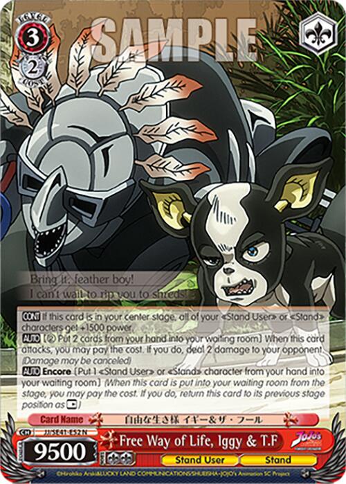 Free Way of Life, Iggy & T.F (JJ/SE41-E52 N) [JoJo's Bizarre Adventure: Golden Wind] | Cracking-Singles