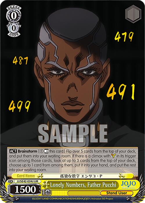 Lonely Numbers, Father Pucchi (JJ/SE42-E04J JJR) [JoJo's Bizarre Adventure: Golden Wind] | Cracking-Singles