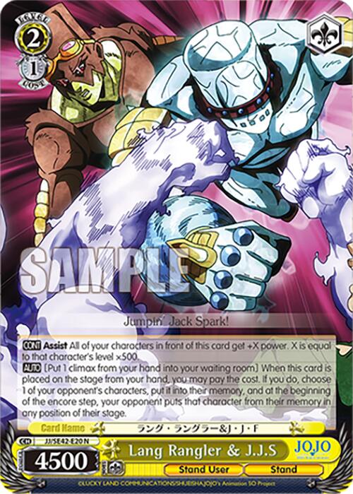 Lang Rangler & J.J.S (JJ/SE42-E20 N) [JoJo's Bizarre Adventure: Golden Wind] | Cracking-Singles