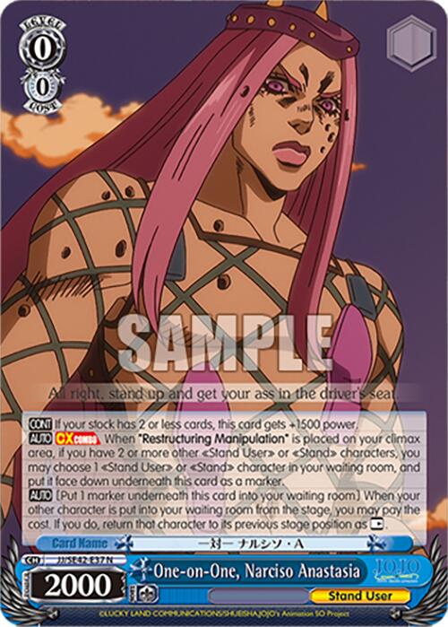 One-on-One, Narciso Anastasia (JJ/SE42-E37 N) [JoJo's Bizarre Adventure: Golden Wind] | Cracking-Singles