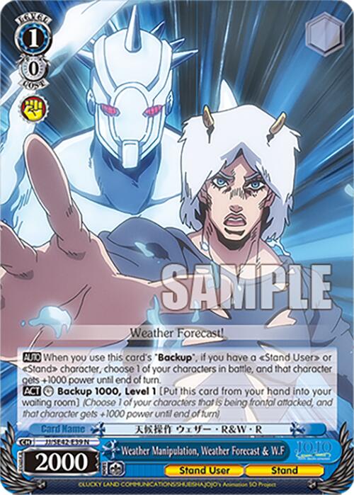 Weather Manipulation, Weather Forecast & W.F (JJ/SE42-E39 N) [JoJo's Bizarre Adventure: Golden Wind] | Cracking-Singles