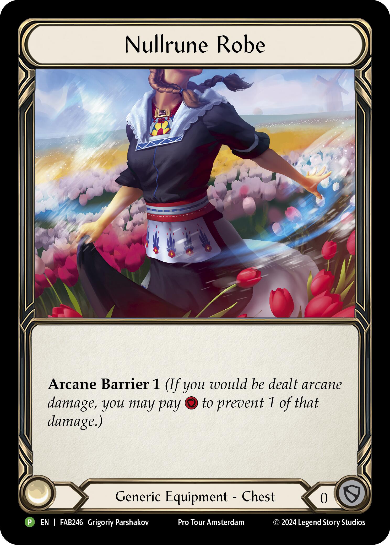 Nullrune Robe (Cold Foil) [FAB246] (Promo)  Rainbow Foil | Cracking-Singles